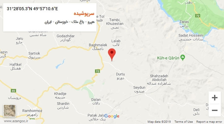 روستای سرپوشیده بر روی نقشه