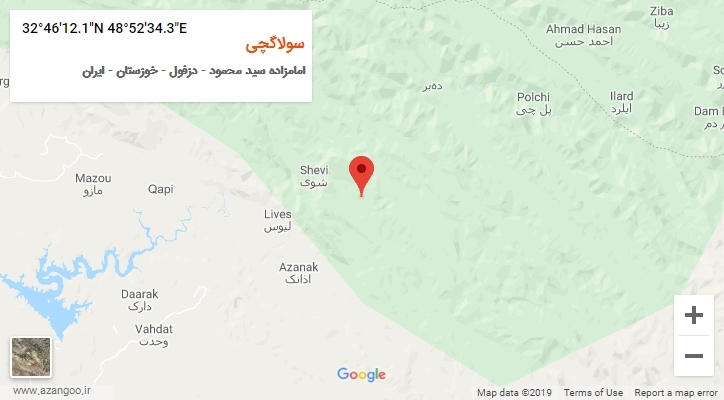 روستای سولاگچی بر روی نقشه