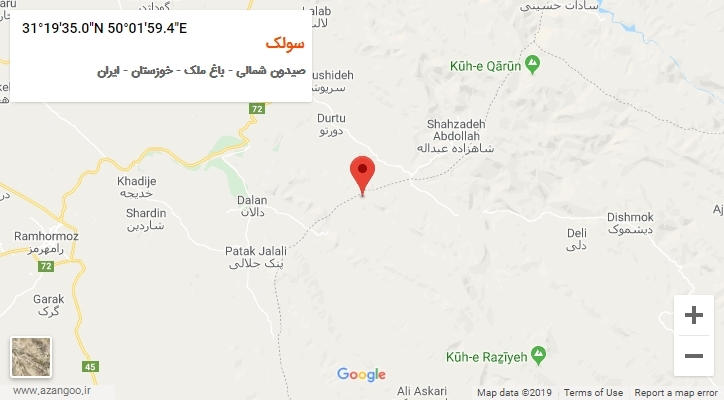 روستای سولک بر روی نقشه