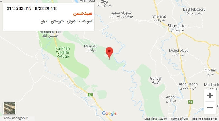 روستای سیدحسن بر روی نقشه