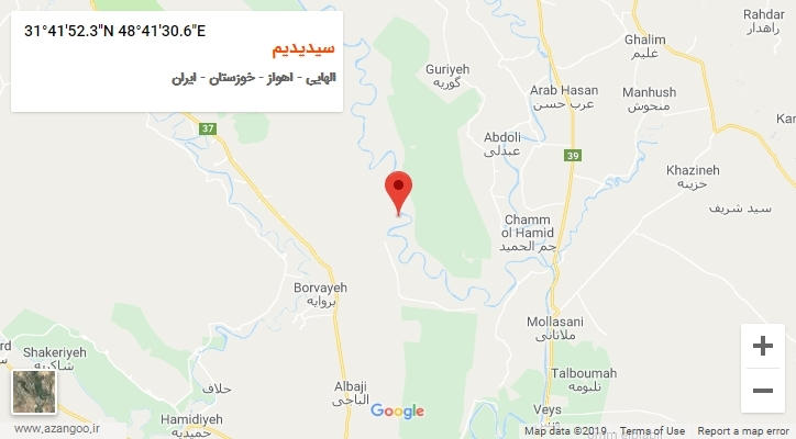 روستای سیدیدیم بر روی نقشه