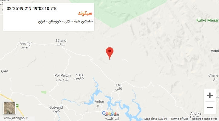 روستای سیکوند بر روی نقشه