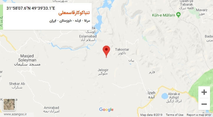 روستای تنباکوکارقاسمعلی بر روی نقشه