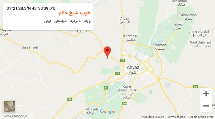 روستای طویبه شیخ حاتم بر روی نقشه