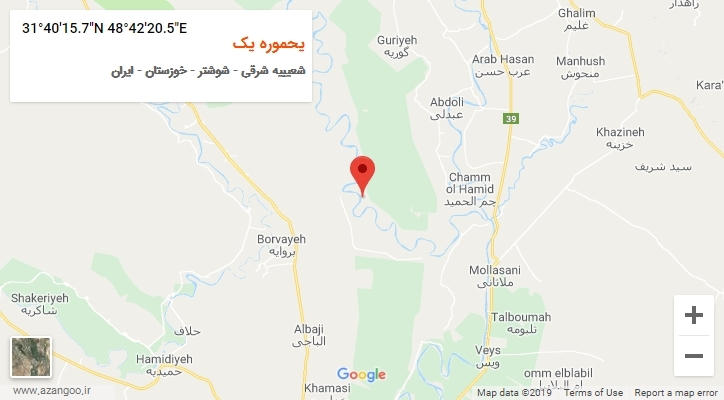 روستای یحموره یک بر روی نقشه
