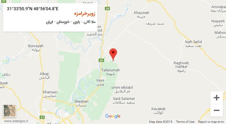 روستای زویرخرامزه بر روی نقشه