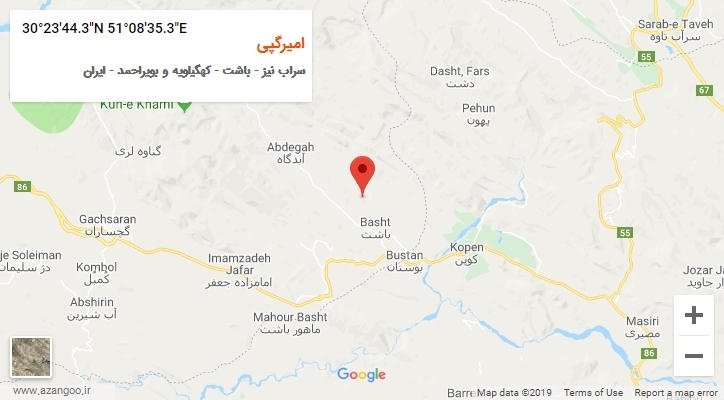 روستای امیرگپی بر روی نقشه