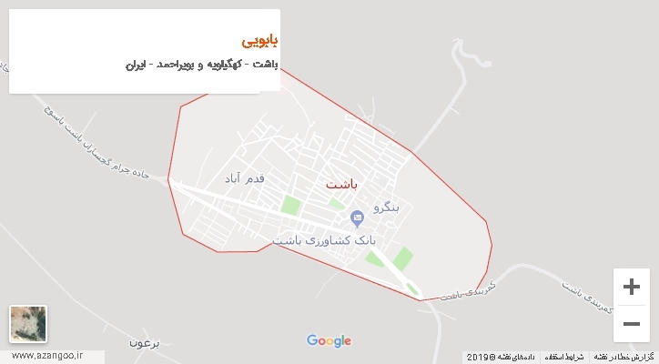 دهستان بابویی بر روی نقشه