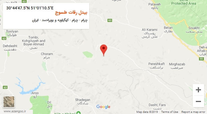 روستای بیدل رقات طسوج بر روی نقشه