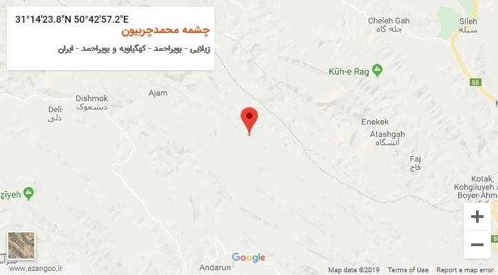 روستای چشمه محمدچربیون بر روی نقشه