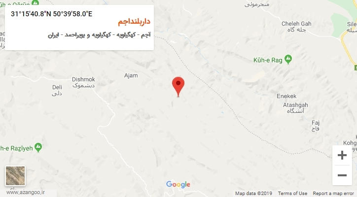 روستای داربلنداجم بر روی نقشه