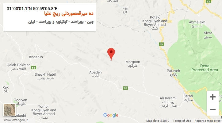 روستای ده میرقمصوردلی ریچ علیا بر روی نقشه