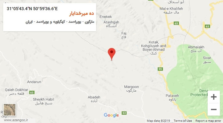 روستای ده میرخدایار بر روی نقشه