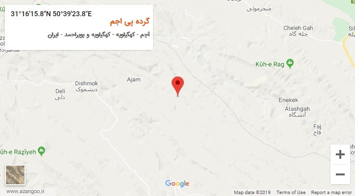 روستای گرده پی اجم بر روی نقشه