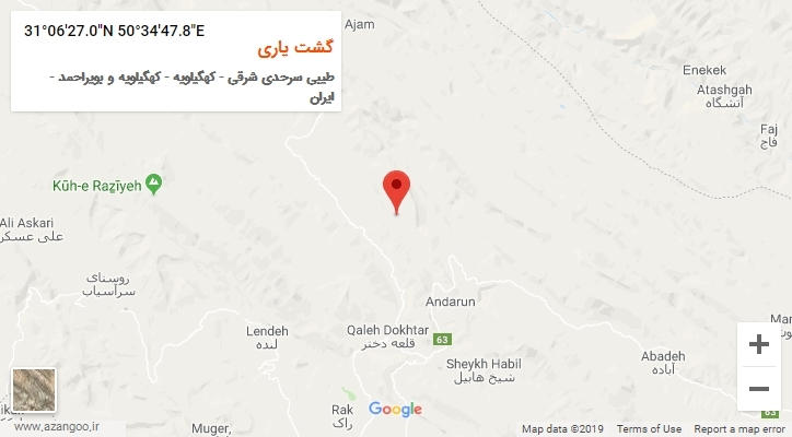 روستای گشت یاری بر روی نقشه