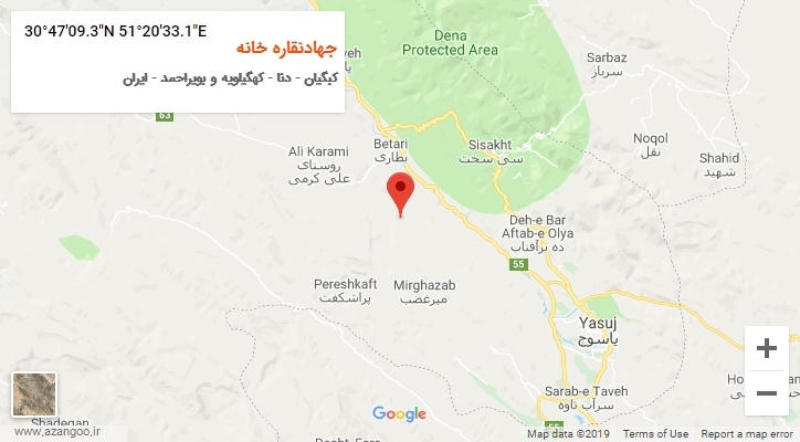 روستای جهادنقاره خانه بر روی نقشه