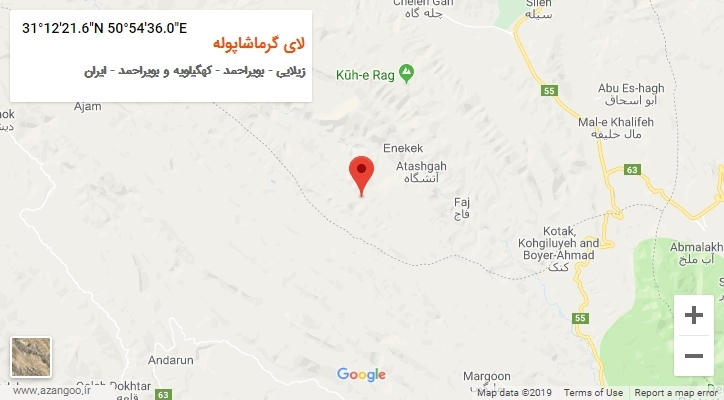 روستای لای گرماشاپوله بر روی نقشه