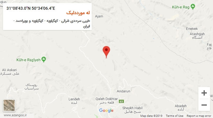 روستای له مورددلیک بر روی نقشه