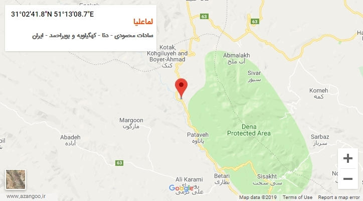 روستای لماعلیا بر روی نقشه