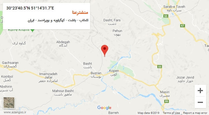 روستای منشترعنا بر روی نقشه