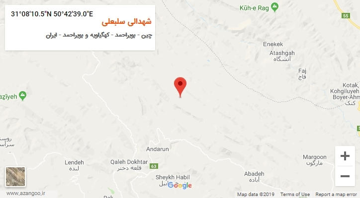 روستای شهدالی سلبعلی بر روی نقشه