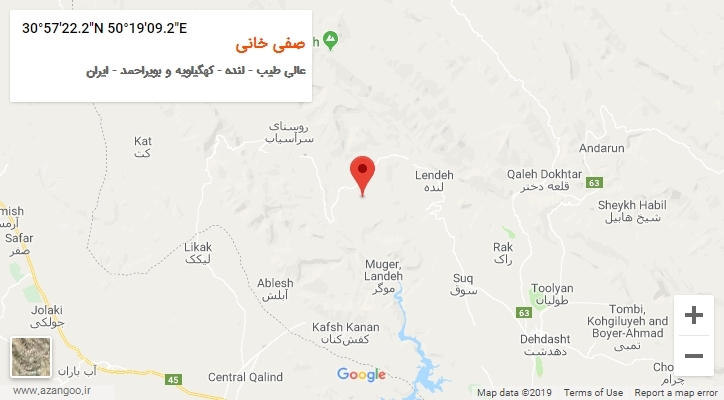 روستای صفی خانی بر روی نقشه