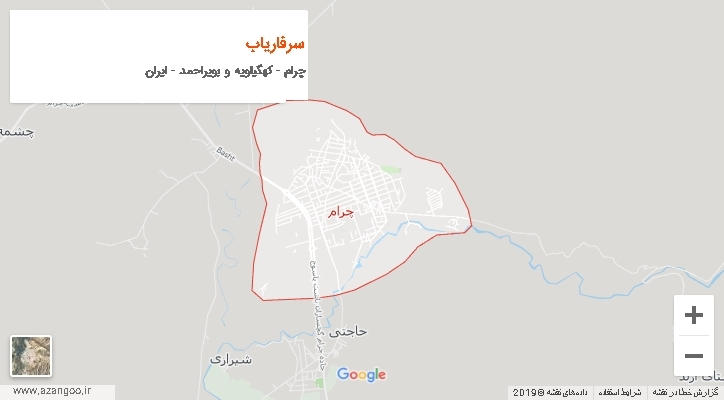 دهستان سرفاریاب بر روی نقشه