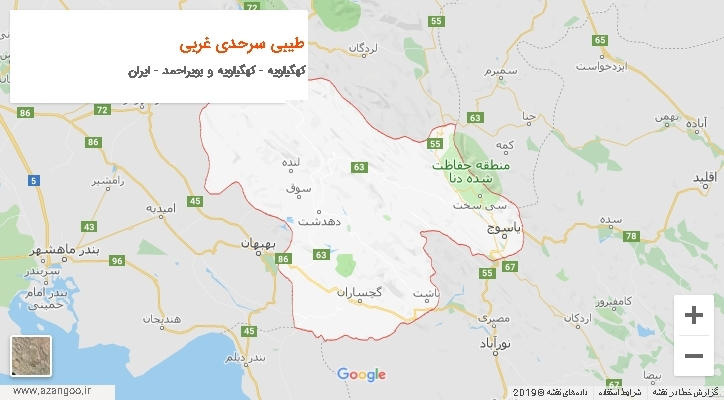 دهستان طیبی سرحدی غربی بر روی نقشه