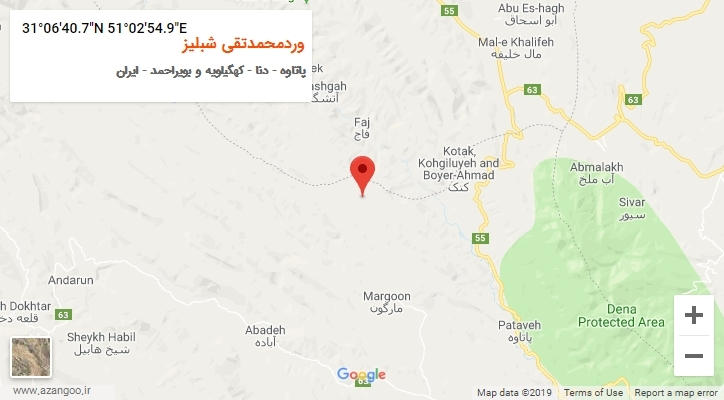 روستای وردمحمدتقی شبلیز بر روی نقشه