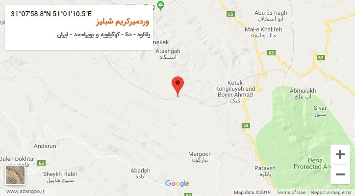 روستای وردمیرکریم شبلیز بر روی نقشه