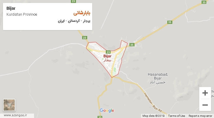 دهستان بابارشانی بر روی نقشه