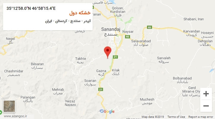 روستای خشکه دول بر روی نقشه
