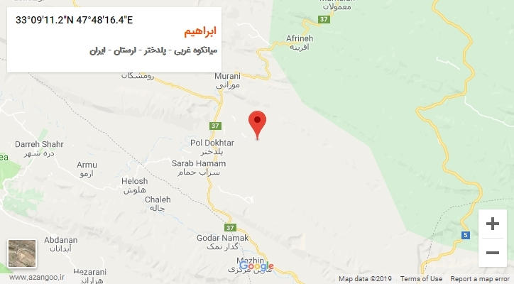 روستای ابراهیم بر روی نقشه