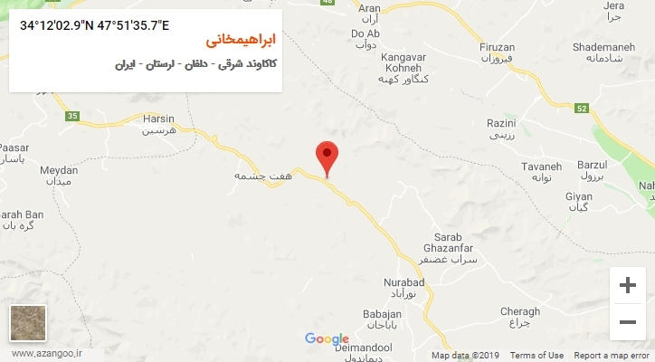 روستای ابراهیمخانی بر روی نقشه