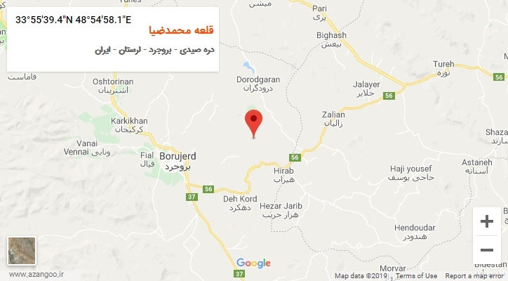 روستای قلعه محمدضیا بر روی نقشه