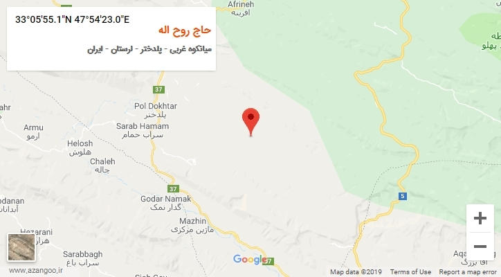 روستای حاج روح اله بر روی نقشه