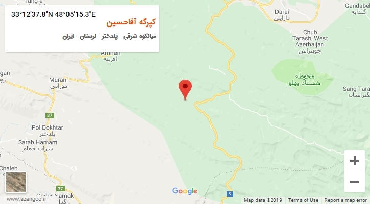 روستای کپرگه آقاحسین بر روی نقشه