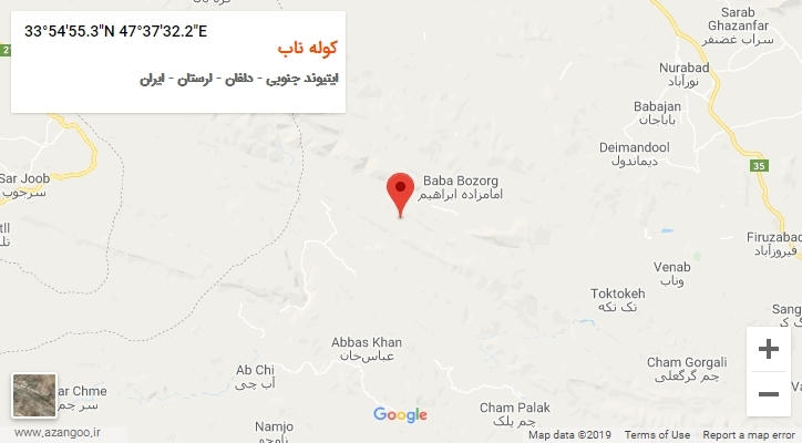 روستای کوله ناب بر روی نقشه