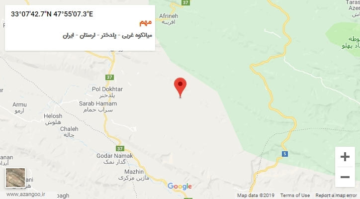 روستای مهم بر روی نقشه