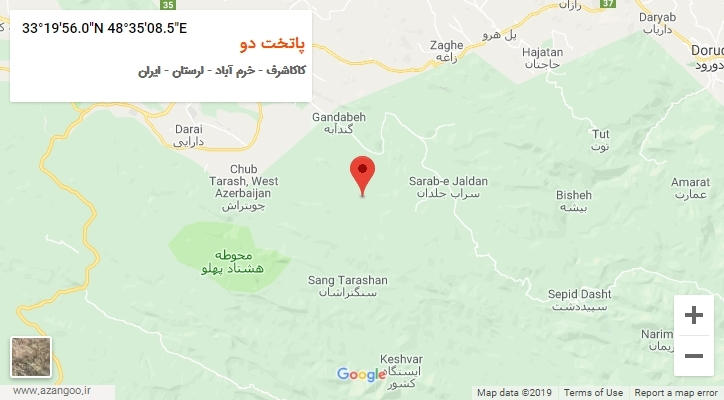 روستای پاتخت دو بر روی نقشه