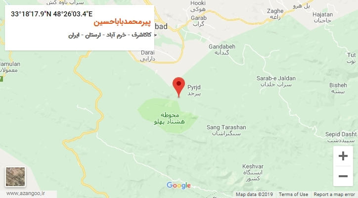 روستای پیرمحمدباباحسین بر روی نقشه