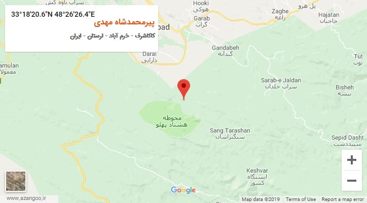 روستای پیرمحمدشاه مهدی بر روی نقشه