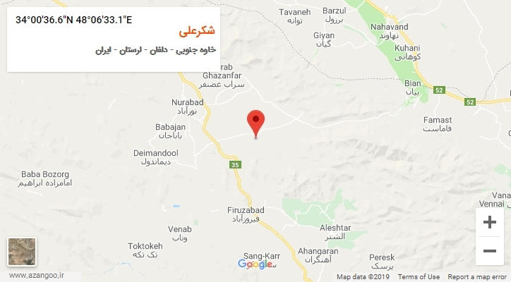 روستای شکرعلی بر روی نقشه