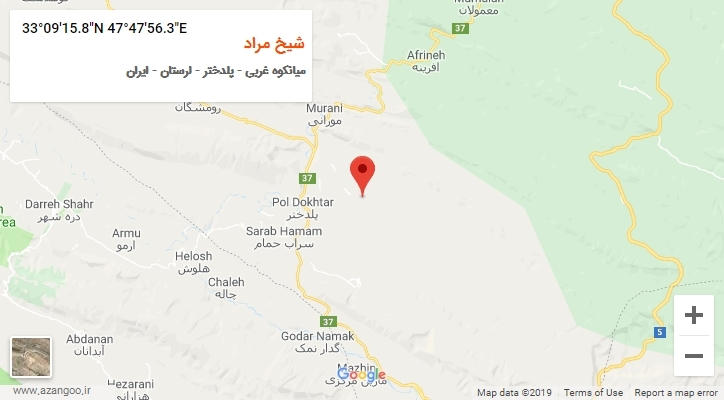 روستای شیخ مراد بر روی نقشه