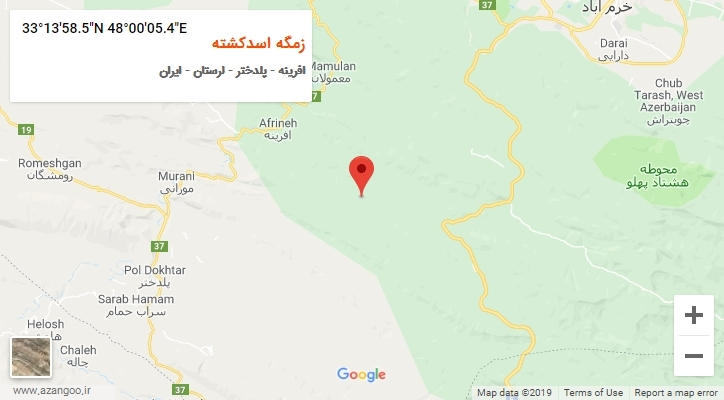 روستای زمگه اسدکشته بر روی نقشه