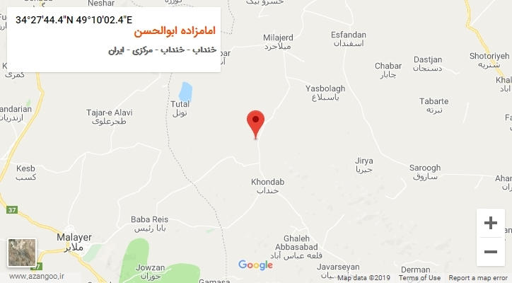 روستای امامزاده ابوالحسن بر روی نقشه