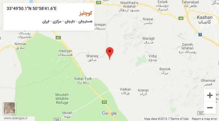 روستای کوچلیز بر روی نقشه