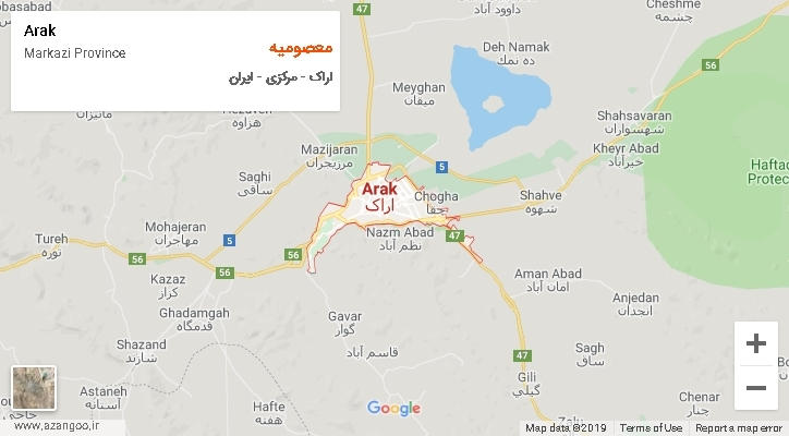 دهستان معصومیه بر روی نقشه