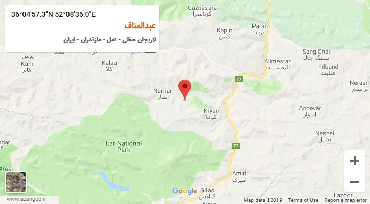 روستای عبدالمناف بر روی نقشه