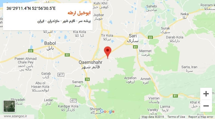 روستای ابوخیل ارطه بر روی نقشه